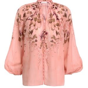 Zimmerman rosa tie blouse